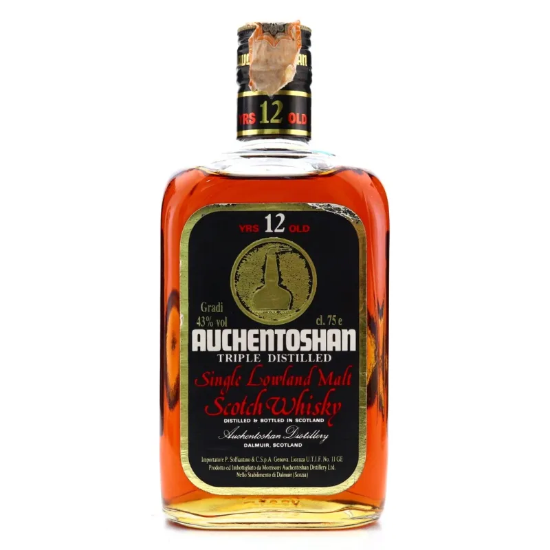 Auchentoshan 12 Year Old Lowland Single Malt - Bottled 1980s