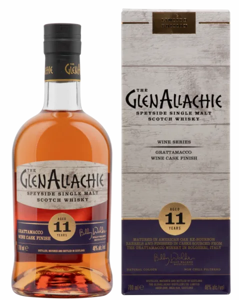 GlenAllachie – 11 Year Old Grattamacco Wine Cask Finish (70cl, 48%)