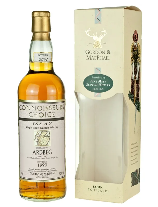 Ardbeg – 1990 Connoisseurs Choice (Bottled 2001) Gordon & MacPhail (40%)