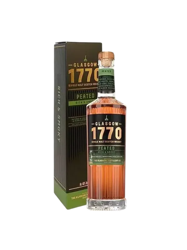 Glasgow 1770 Peated Single Malt Whisky (70cl, 46%)