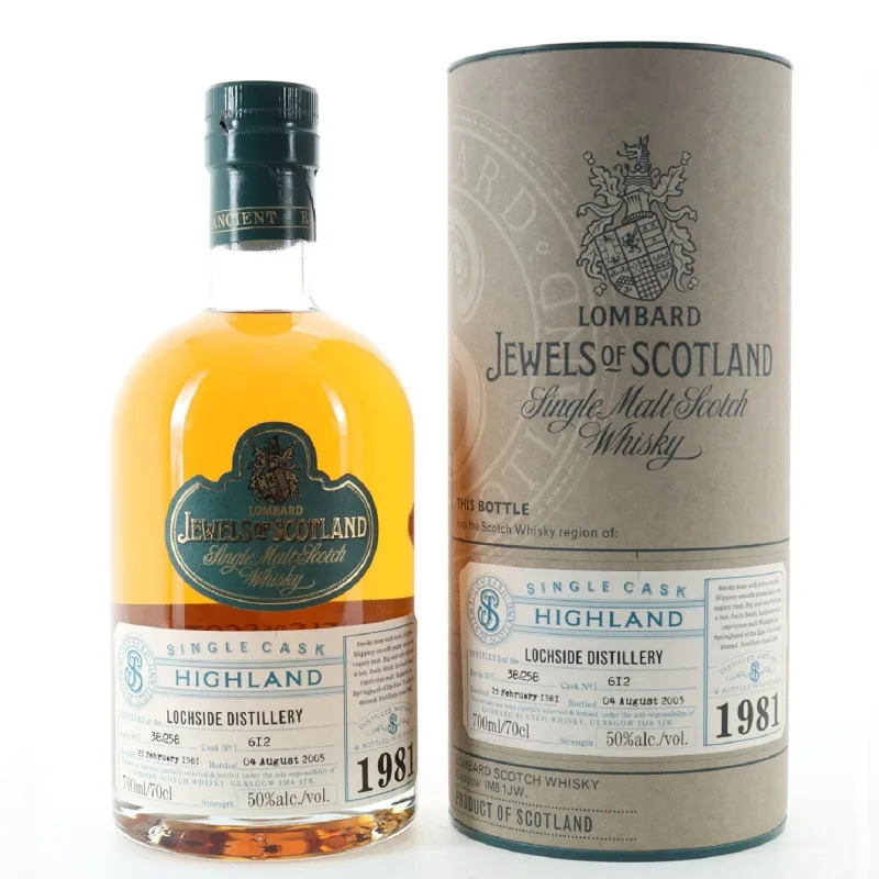 Lochside – 24 Year Old 1981 Lombard Jewels of Scotland Single Cask #612 (2005)