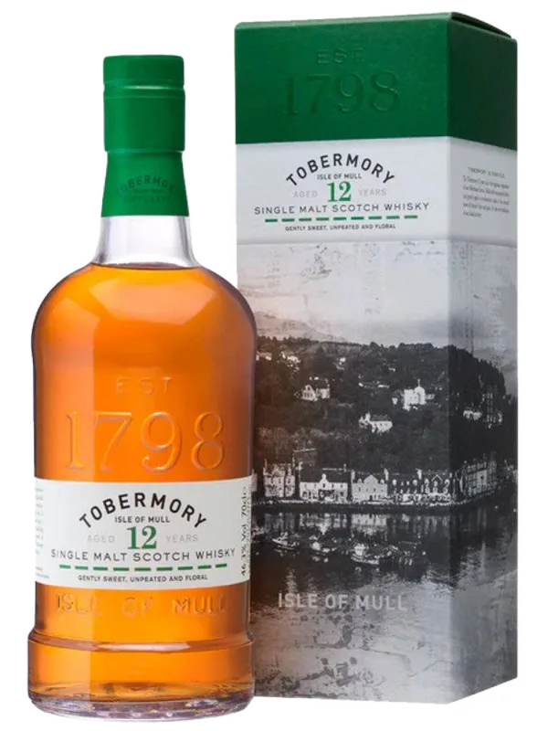 Tobermory – 12 Year Old Single Malt Scotch Whisky (70cl, 46.3%)