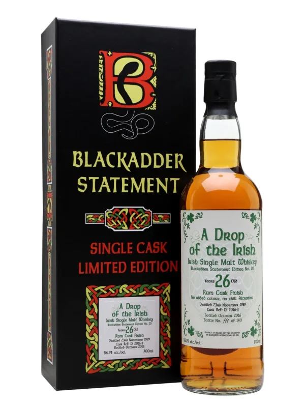 Blackadder A Drop of the Irish 1989 26 Year Old (70cl, 57.4%)