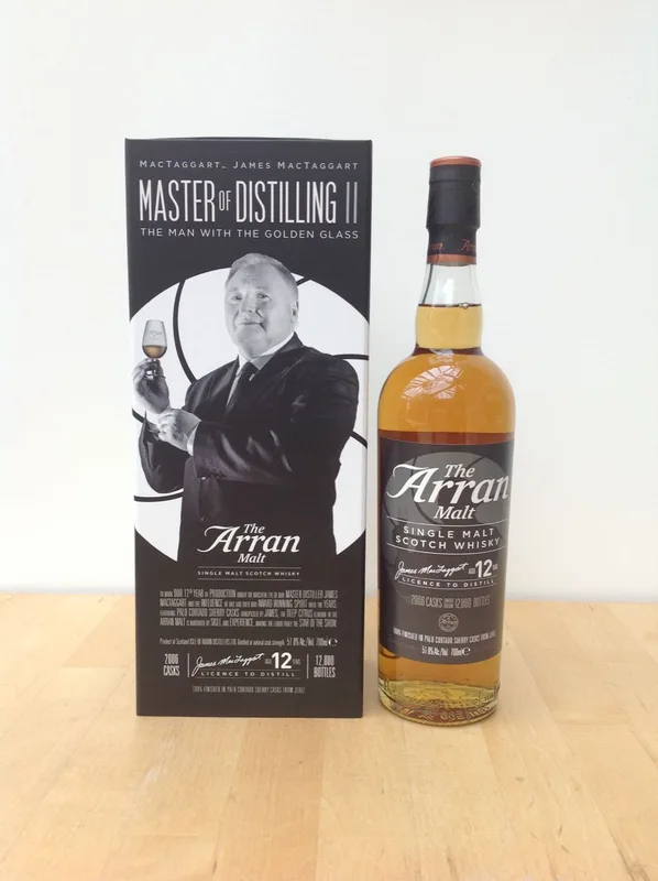 Arran – Master of Distilling II: The Man with the Golden Glass 12 Years (70cl, 51.8%)