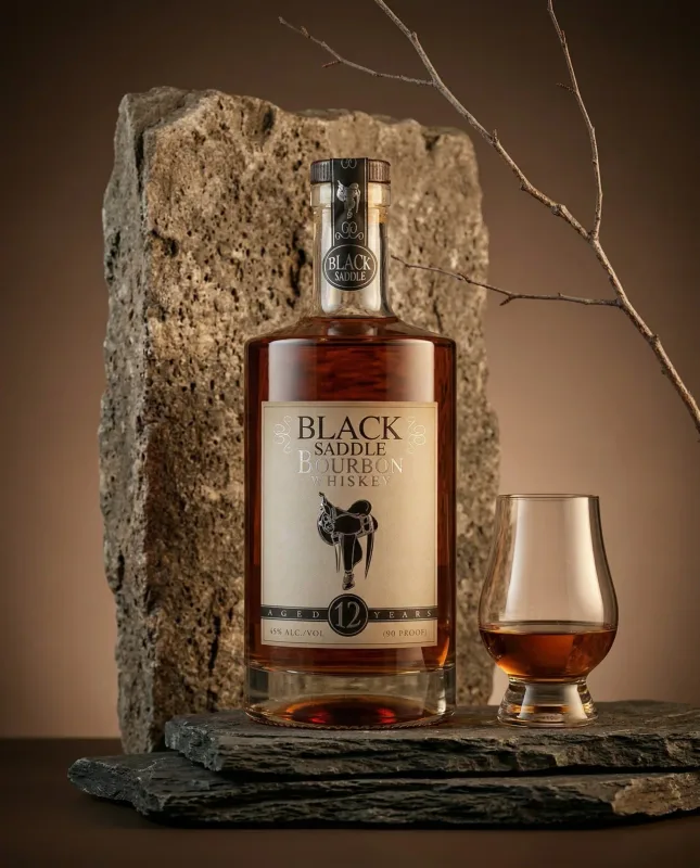 Black Saddle Straight Bourbon 12 Year Old (70cl, 45%)