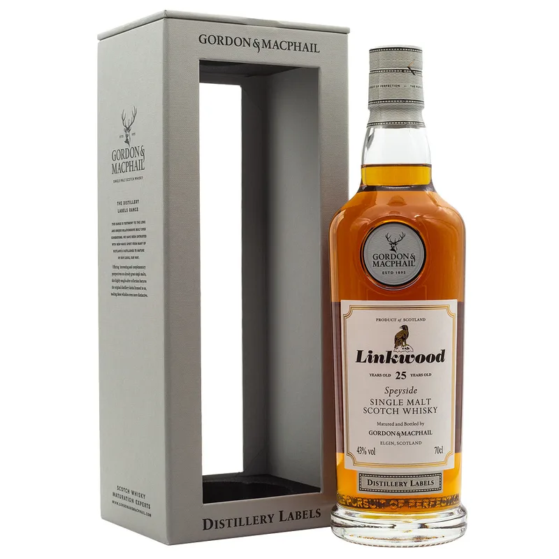 Gordon & MacPhail Linkwood 25 Years Old Distillery Labels Single Malt Scotch Whisky