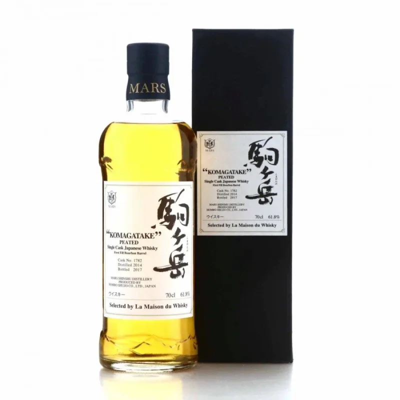 Mars Komagatake – 2014 Single Peated 1st Fill Bourbon Cask #1782 LMDW Exclusive (2017)