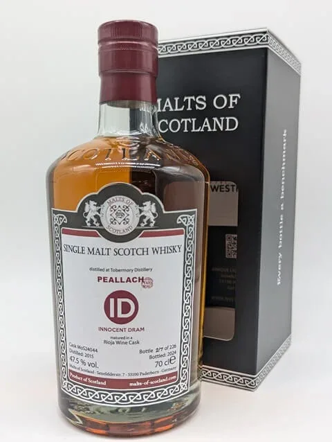 Peallach (Tobermory) 2015 Malts of Scotland (70cl, 47.5%)
