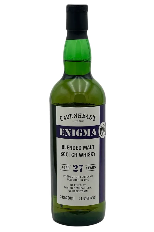 Cadenhead's Enigma 27 Year Old Blended Malt Scotch Whisky (51.8%)