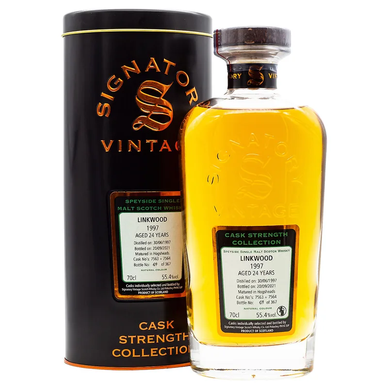 Signatory Vintage Linkwood Aged 24 Years 1997/2021 Cask Strength Collection