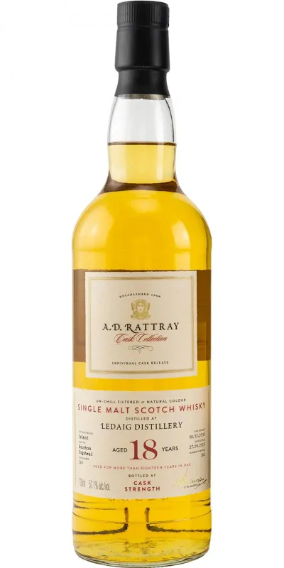Ledaig 18 Year Old 2001 A.D. Rattray Cask Collection (70cl, 57.1%)