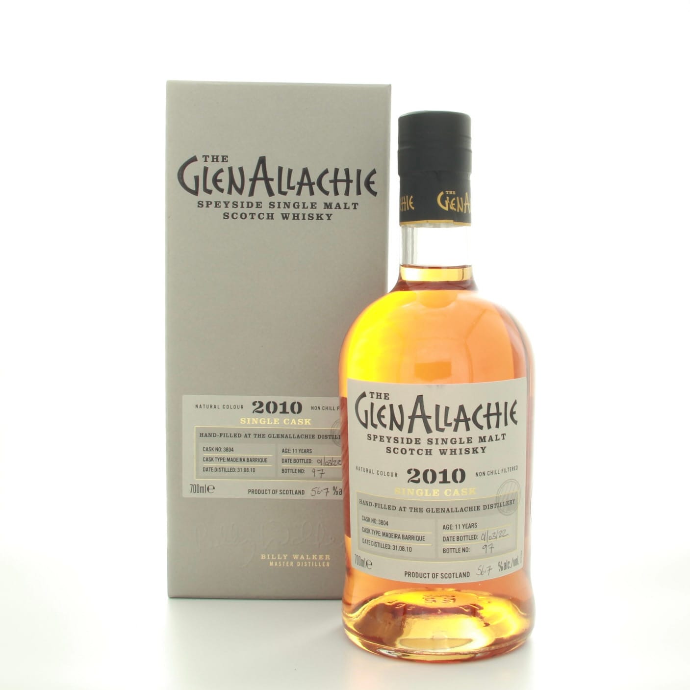 GlenAllachie 2010 Single Cask #3804 70cl 56.7% Scotland Speyside Whisky
