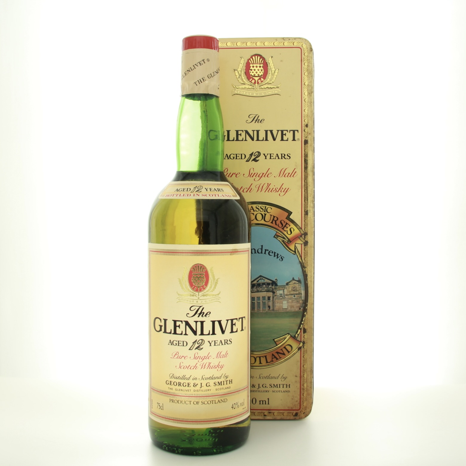 Glenlivet 12 Year Old Classic Golf Courses St. Andrews 1980s Bottling 75cl 40% Scotland Speyside Whisky 