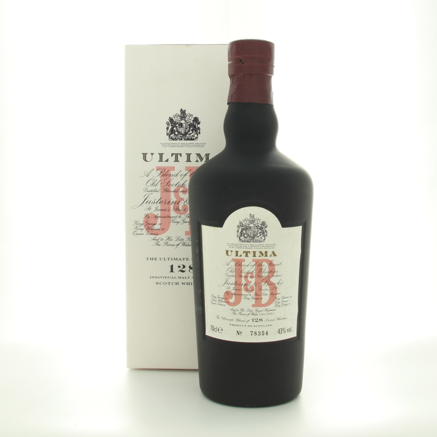 J&B Justerini & Brooks Legend 21 Year Old Blended Scotch Whisky