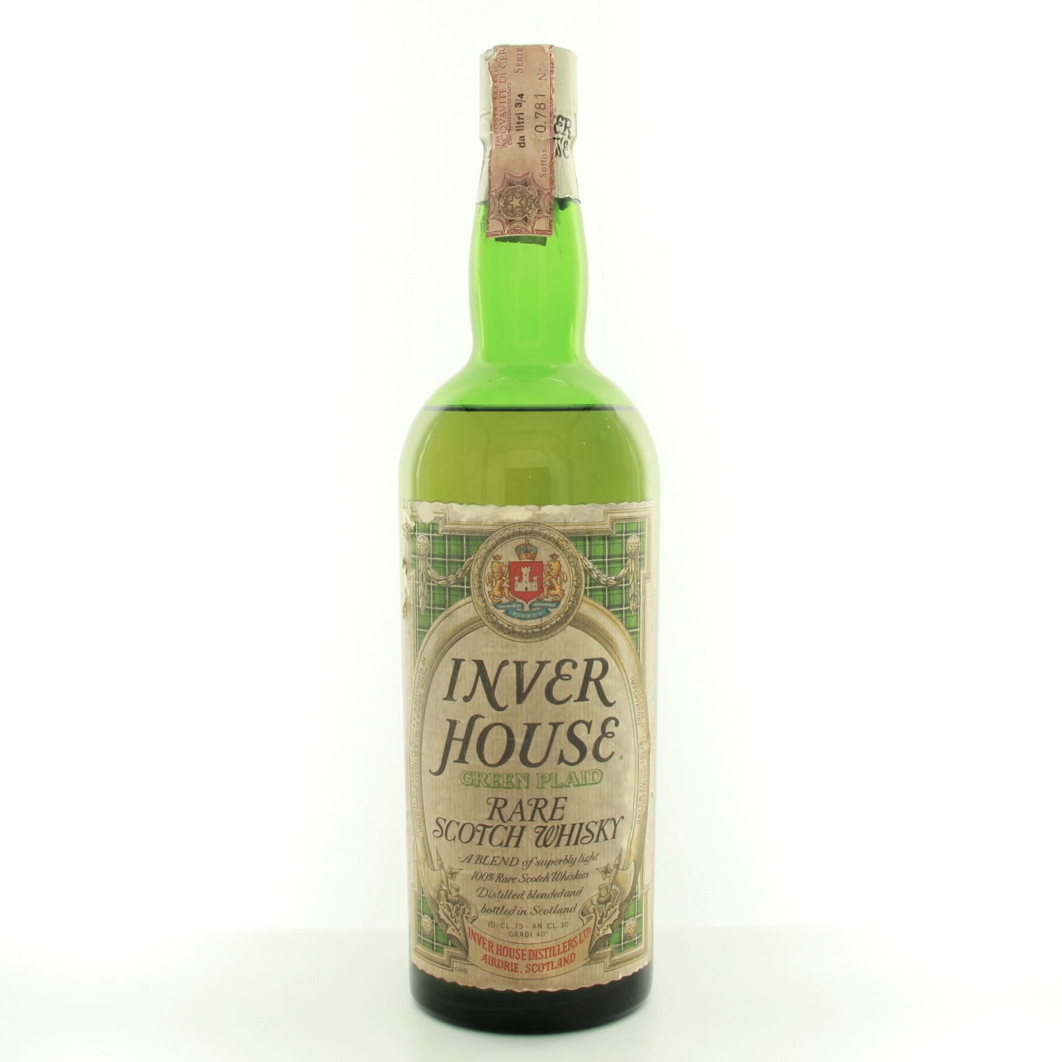 Inver House Green Plaid 1960s Bottling 75cl 40% Scotland Whisky 