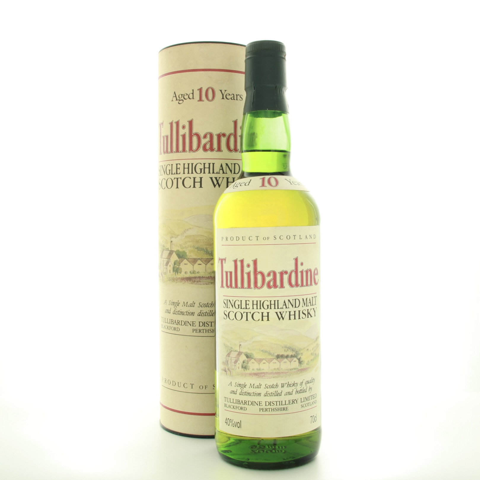 Tullibardine 10 Years Old (1990s Edition) 70cl 40% Highlands Scotland Whisky 