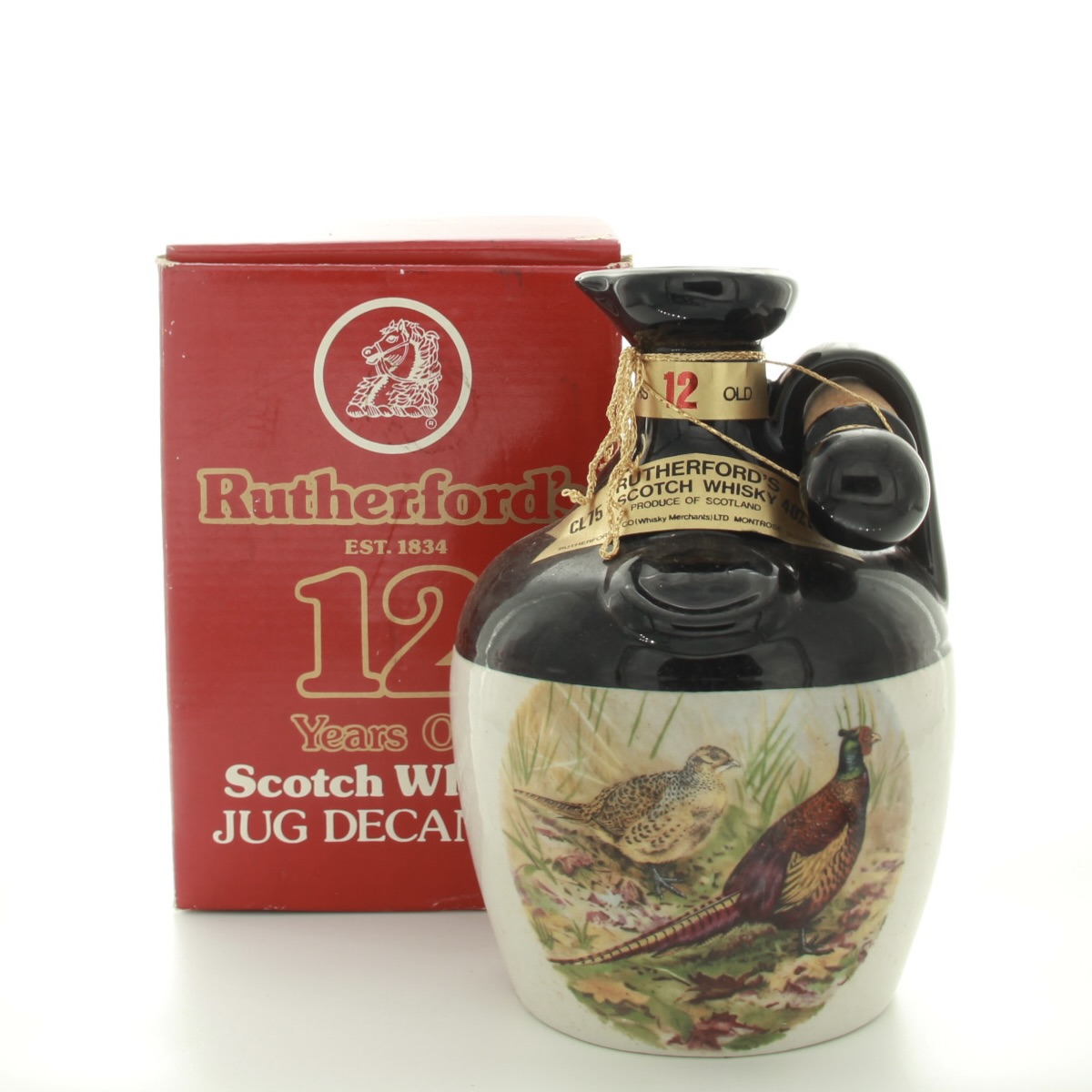 Rutherford’s 12 Year Old Ceramic Jug (1970s Edition) 75cl 40% Scotland Whisky 