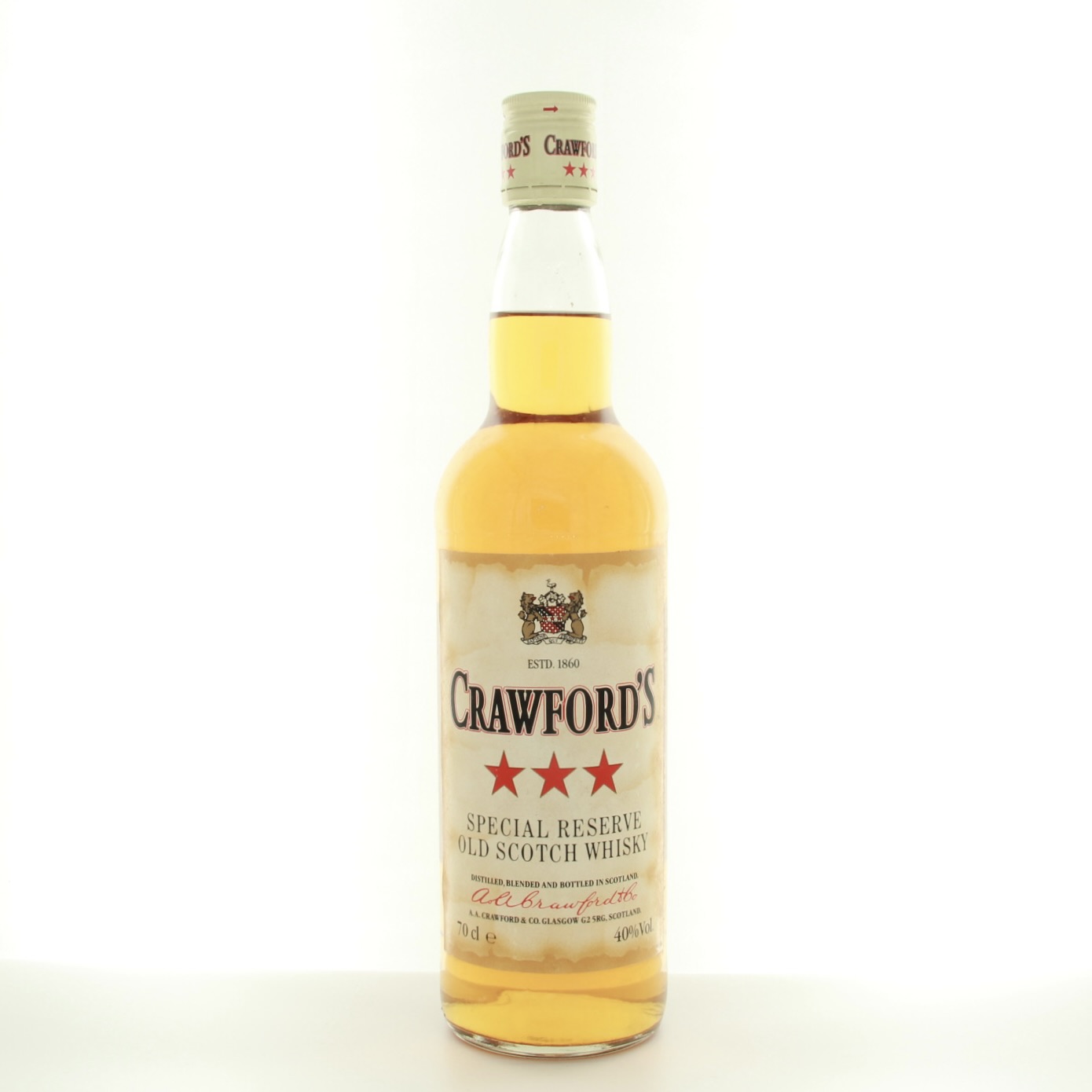 Crawford’s 3 Star (1980s Edition) 70cl 40% Scotland Whisky 