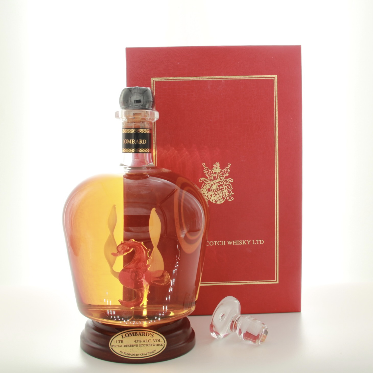 Lombard’s Special Reserve Marina Collection Seahorse Decanter 100cl 43% Scotland Whisky 