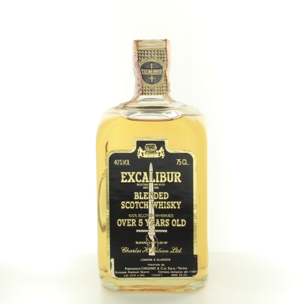 Excalibur 5 Year Old (1980s Edition) 75cl 40% Scotland Whisky 