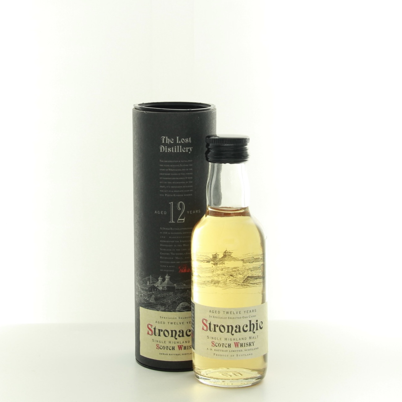 Stronachie 12 Years Old Miniature 5cl 43% Highlands Scotland Whisky