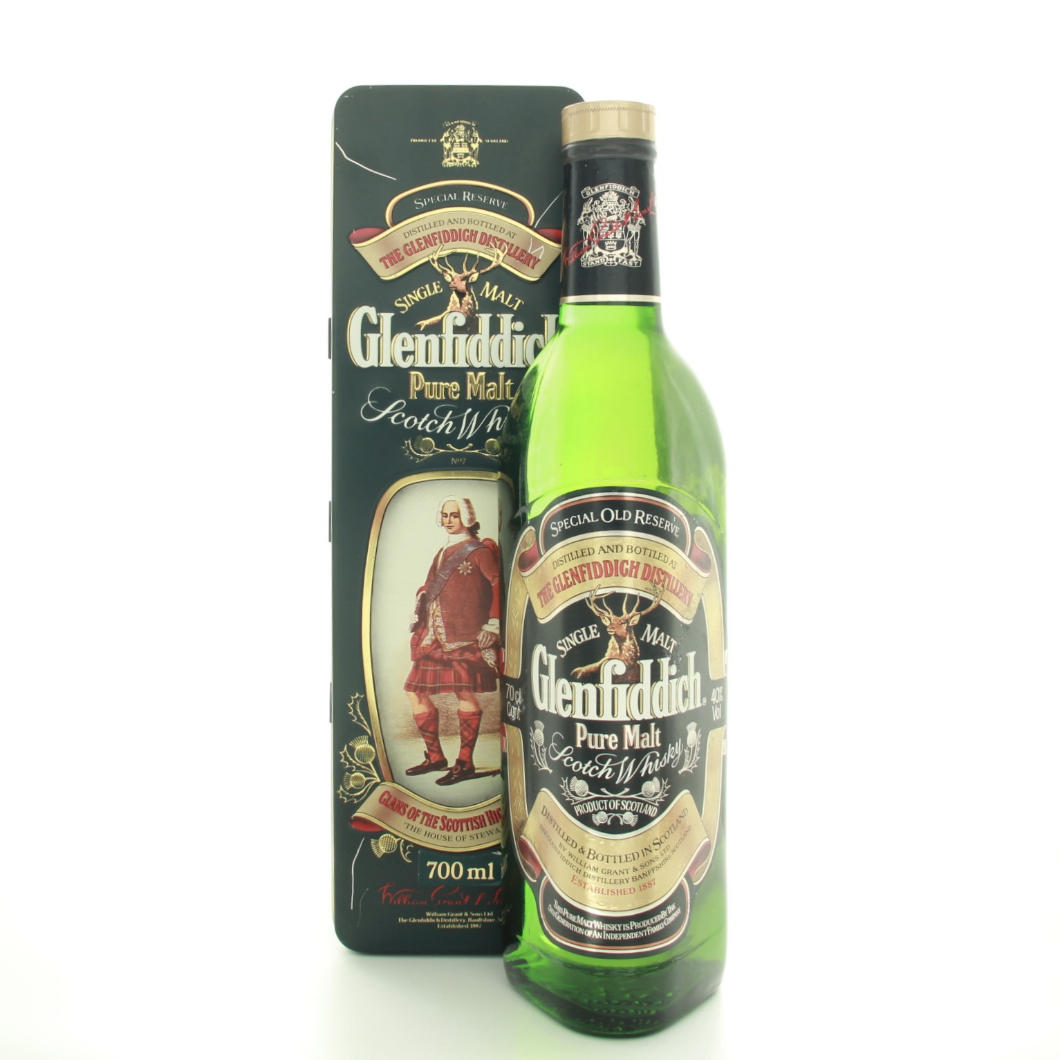 Glenfiddich Special Old Reserve Clans Of The Scottish Highlands The House of Stewart (1980s) 70cl 40% Scotland Speyside Whisky 