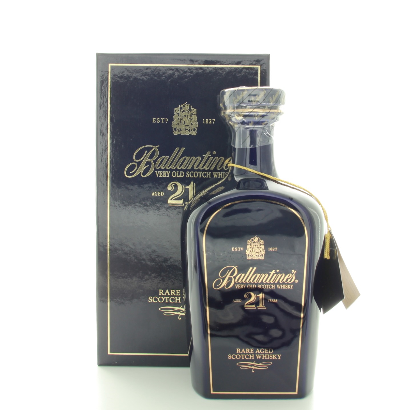 Ballantine’s 21 Year Old Blue Ceramic Decanter 50cl 43% Scotland Whisky 