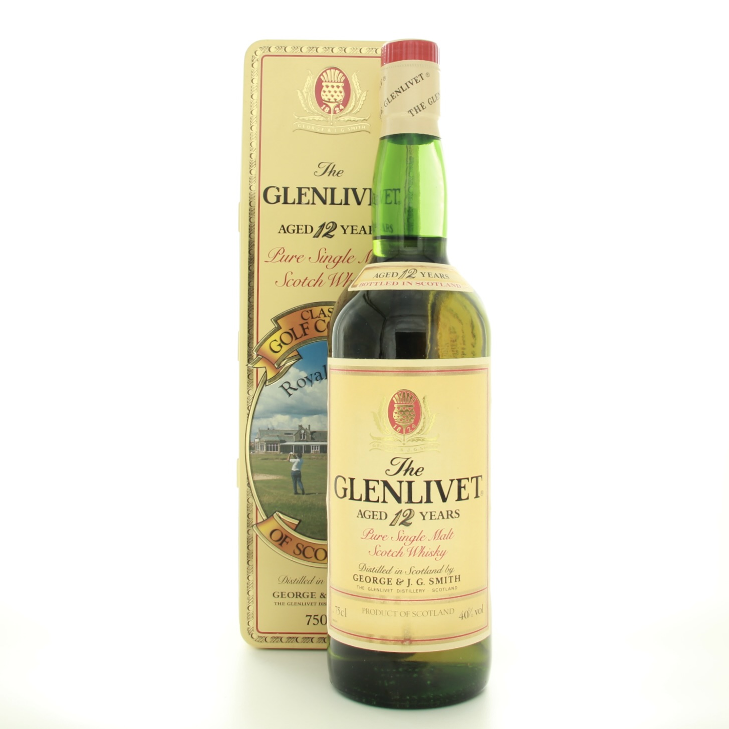 Glenlivet 12 Year Old Classic Golf Courses Royal Troon (1980s Edition) 75cl 40% Scotland Speyside Whisky 