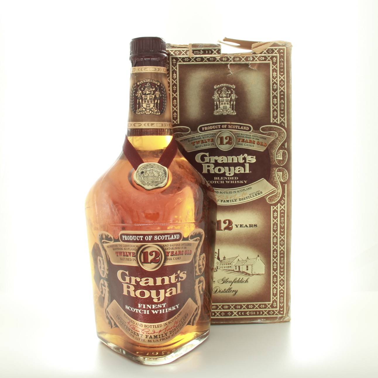 Grant’s Royal 12 Year Old 1lt (1970s Edition) 100cl 43% Scotland Whisky 