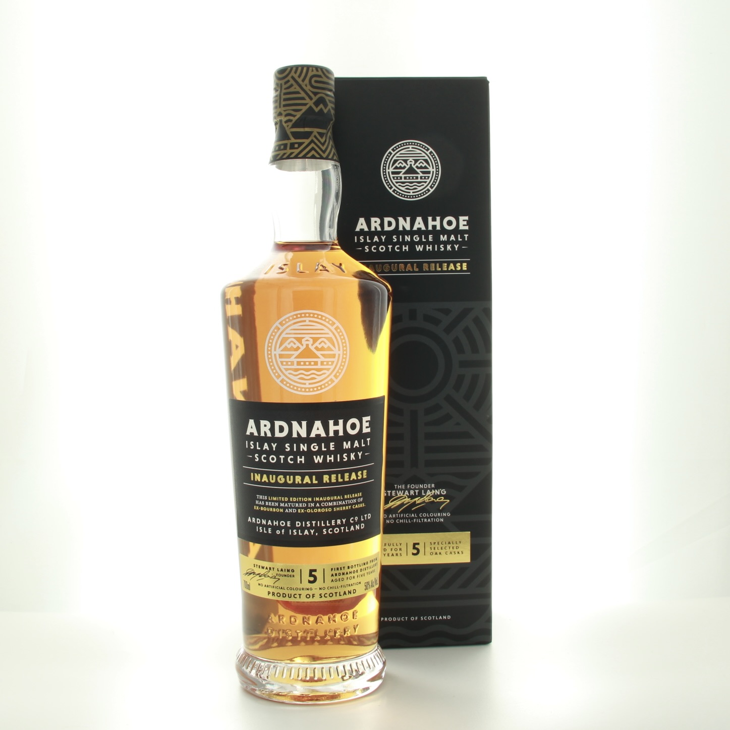 Ardnahoe 5 Year Old Inaugural Release 70cl 50% Islay Scotland Whisky