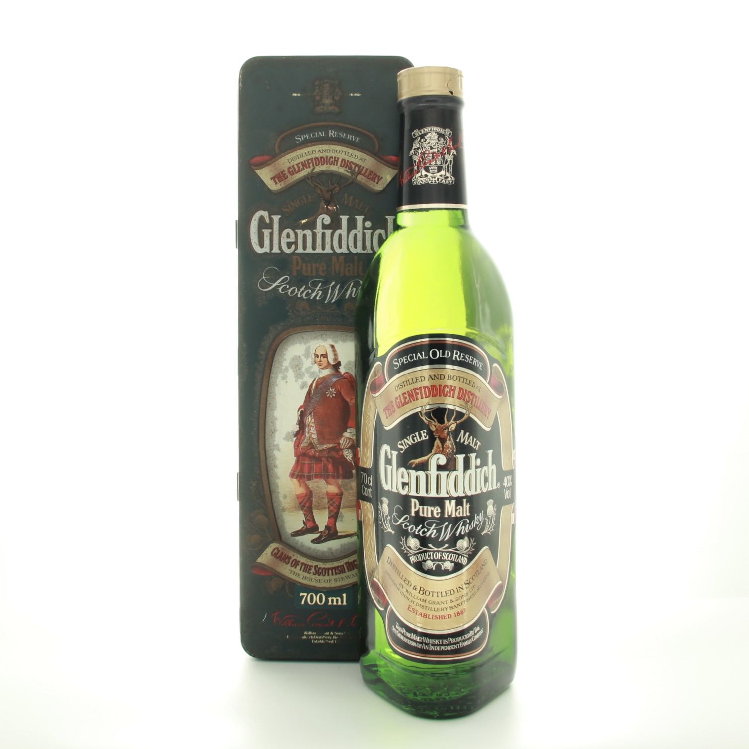 Glenfiddich Special Old Reserve Clans Of The Scottish Highlands The House of Stewart (1980s Edition)