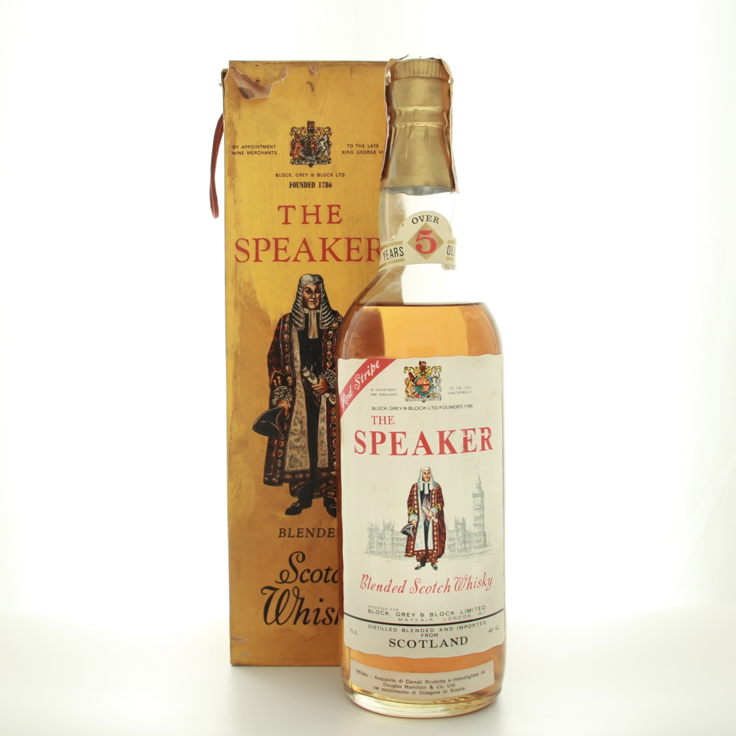 The Speaker 5 Years Old 1970s 75cl 43% Scotland Whisky 