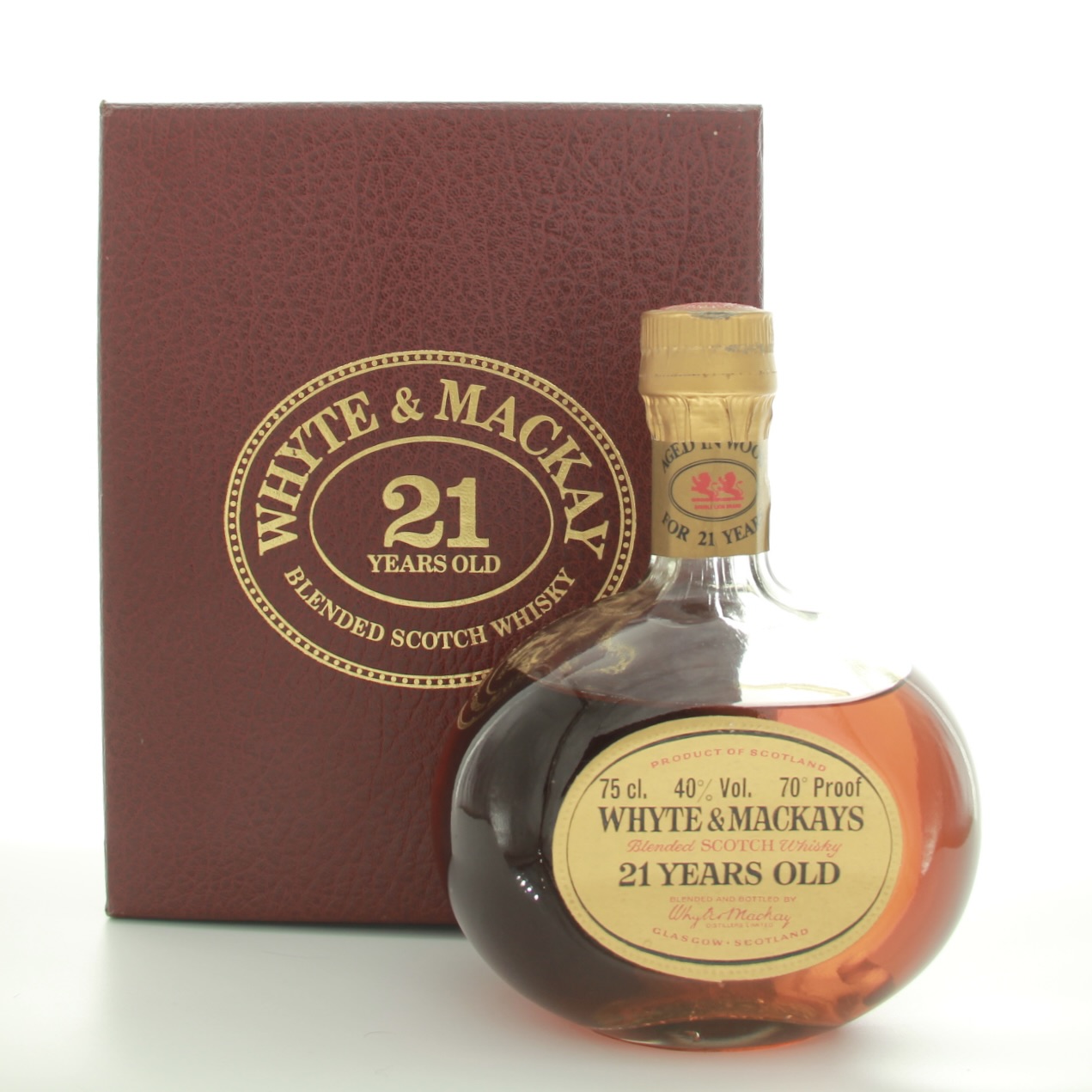 Whyte & Mackay 21 Years Old 1970s 75cl 40% Blended Whisky Scotland 