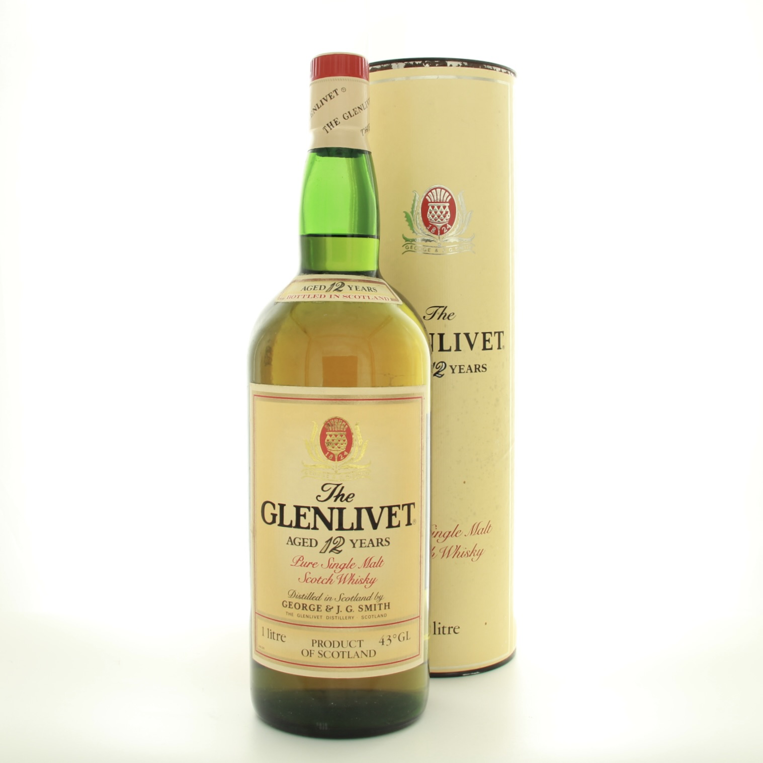 Glenlivet 12 Year Old 1lt 100cl 43% Scotland Speyside Whisky 