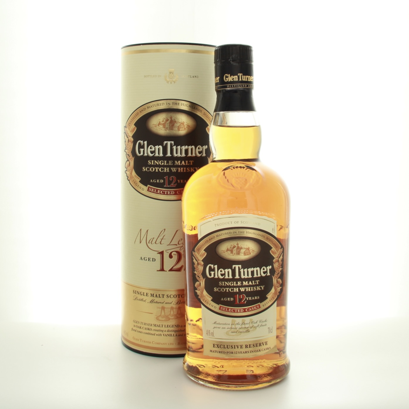 Glen Turner 12 Year Old Exclusive Reserve 70cl 40% Whisky Scotland 