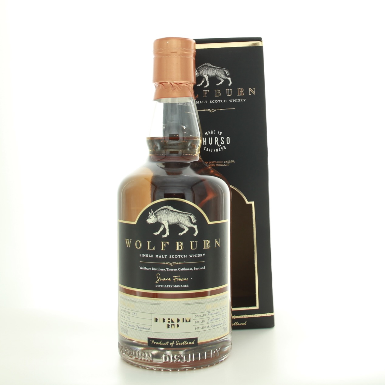 Wolfburn Bibendum Bar Single Cask 2015 70cl 58% Whisky Scotland Highlands 