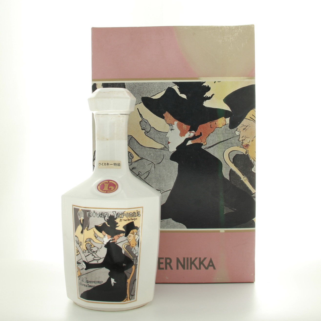 Nikka Super Toulouse-Lautrec Ceramic Decanter 50cl 43% Whisky Japan 