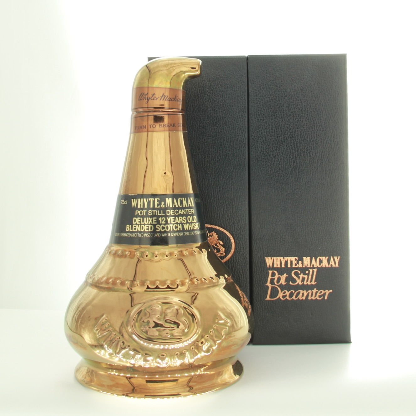 Whyte & Mackay 12 Year Old Deluxe Pot Still Decanter 75cl 43% Whisky Scotland 