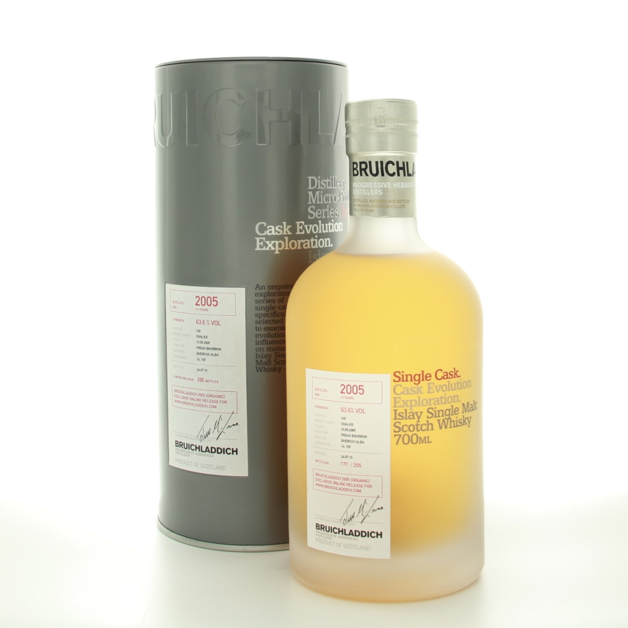 Bruichladdich 10 Year Old Micro Provenance 2005 70cl 63.6% Islay Scotland Whisky 