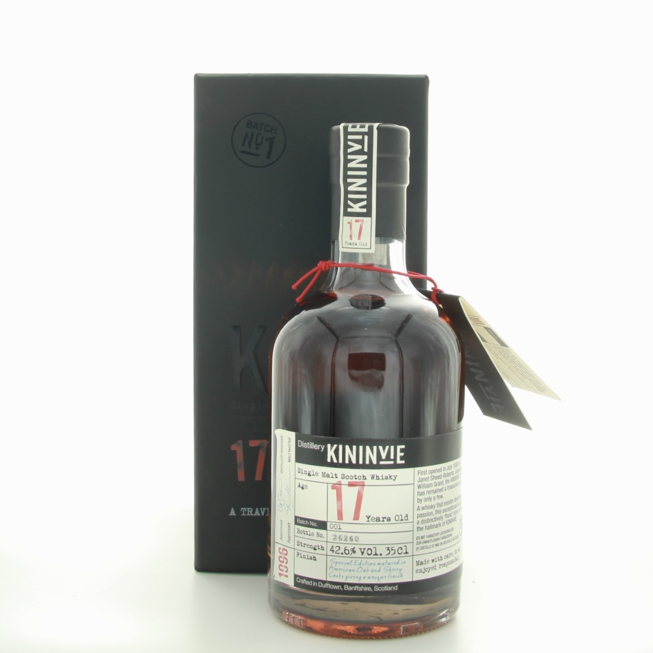 Kininvie 17 Year Old Batch #1 35cl 42.6% Scotland Speyside Whisky 