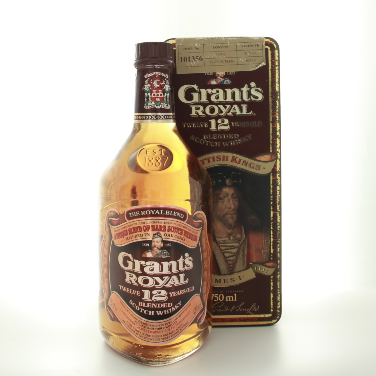 Grant’s Royal 12 Year Old Scottish Kings Series James I 75cl 43% Scotland Speyside Whisky 