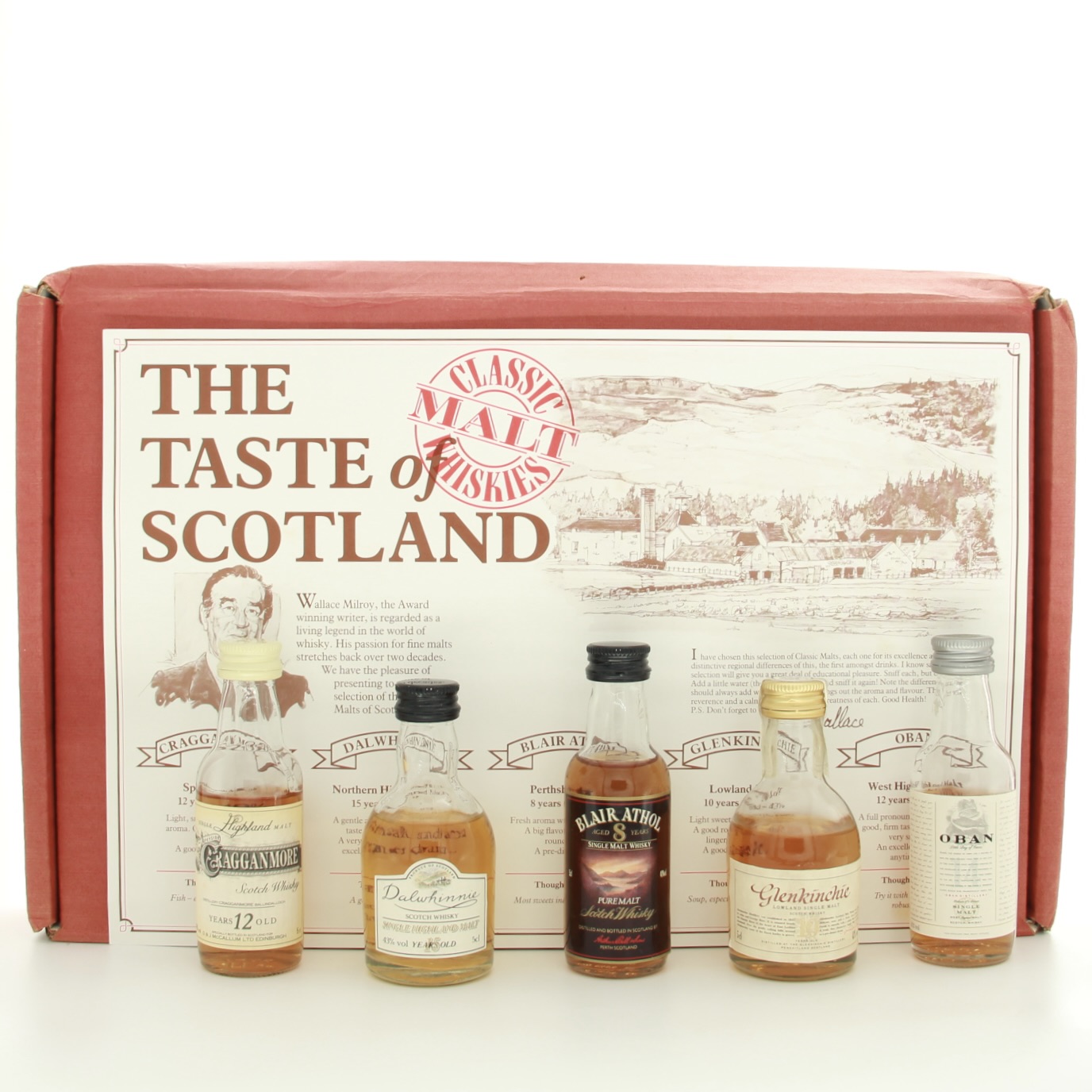 The Taste of Scotland, Classic Malt Whiskies 1990s 25cl 5cl 40% 43% Scotland Whisky 