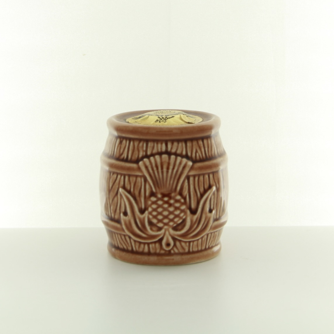 Whisky Barrel Ceramic Beneagles Miniature 5cl 40% Scotland Whisky