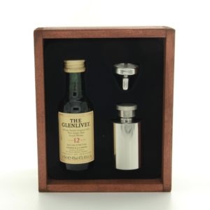 The Glenlivet 12 Year Old French Oak Finish And Hipflask Miniature