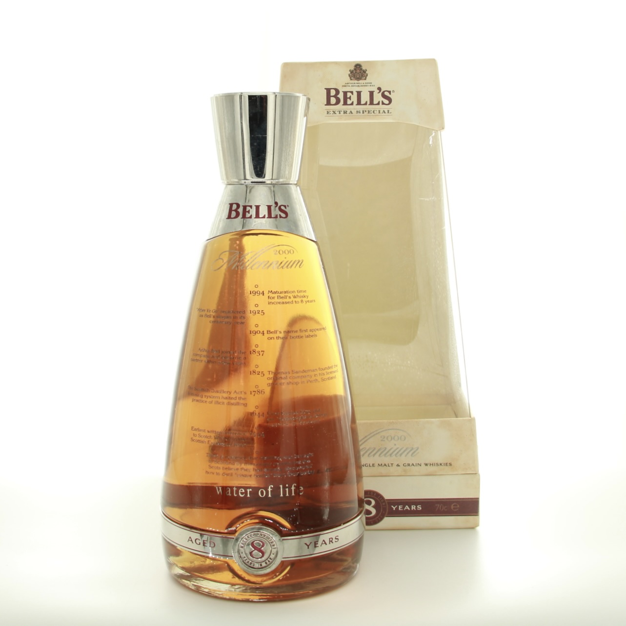 Bell’s 8 Year Old Millennium Glass Decanter 70cl 40% Whisky Scotland 