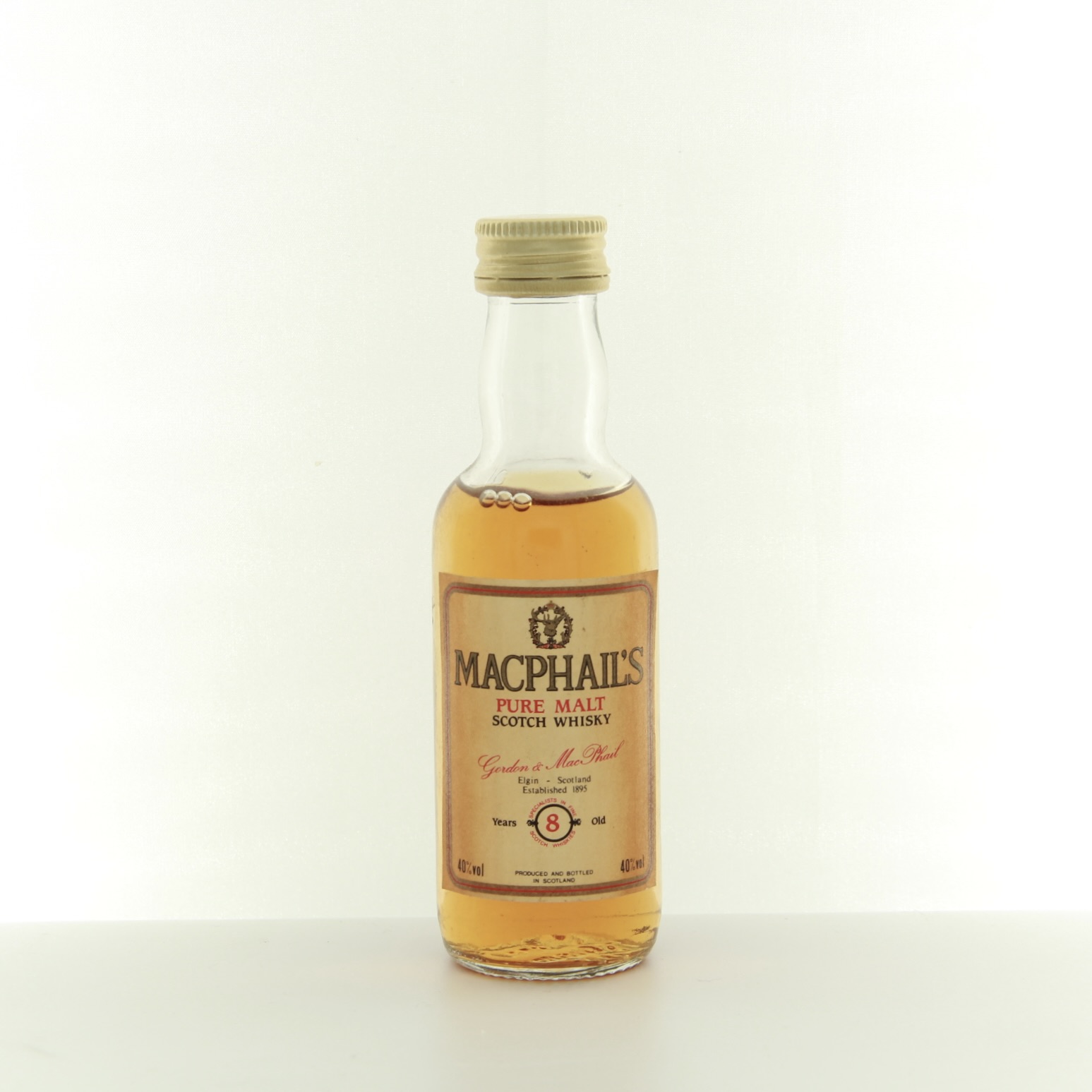 MacPhail’s 8 Years Old 1980s Miniature 5cl 40% Scotland Whisky