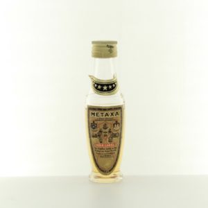 Metaxa Gold Label 1980s Miniature