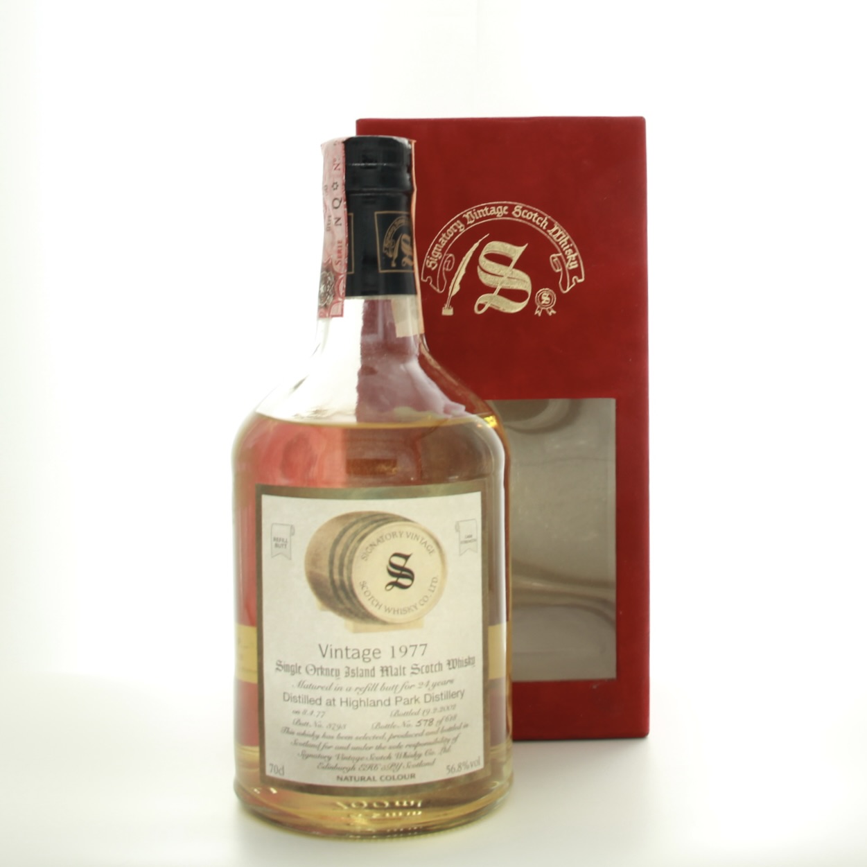 Highland Park 24 Year Old 1977 Signatory Vintage 70cl 56.8% Islands Scotland Whisky 