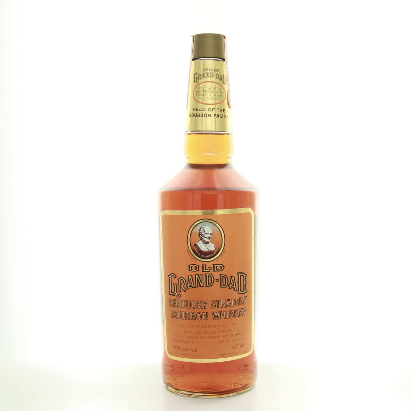 Old Grand-Dad Kentucky Straight Bourbon (1970s Edition) 75.7cl 40% Whisky USA Kentucky 