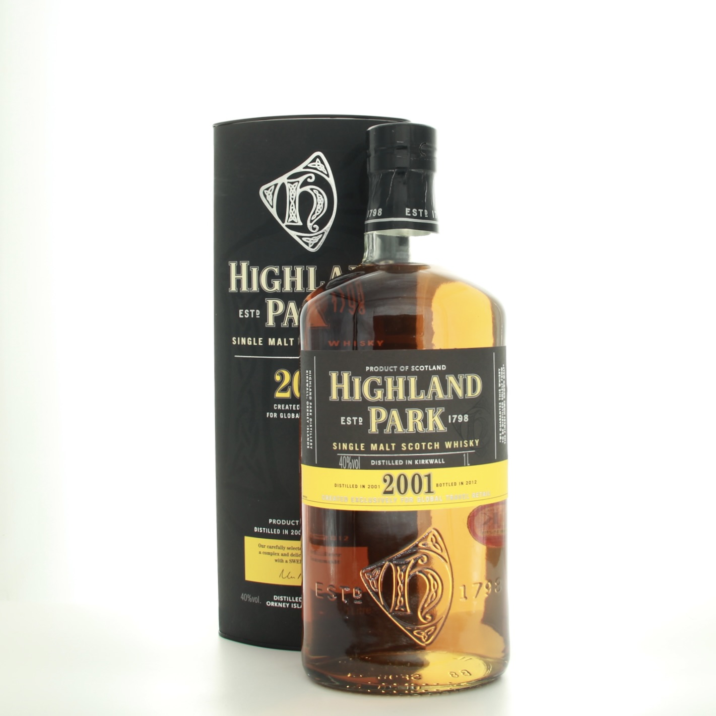 Highland Park 2001 Exclusive Travel Retail 100cl 40% Islands Scotland Whisky 